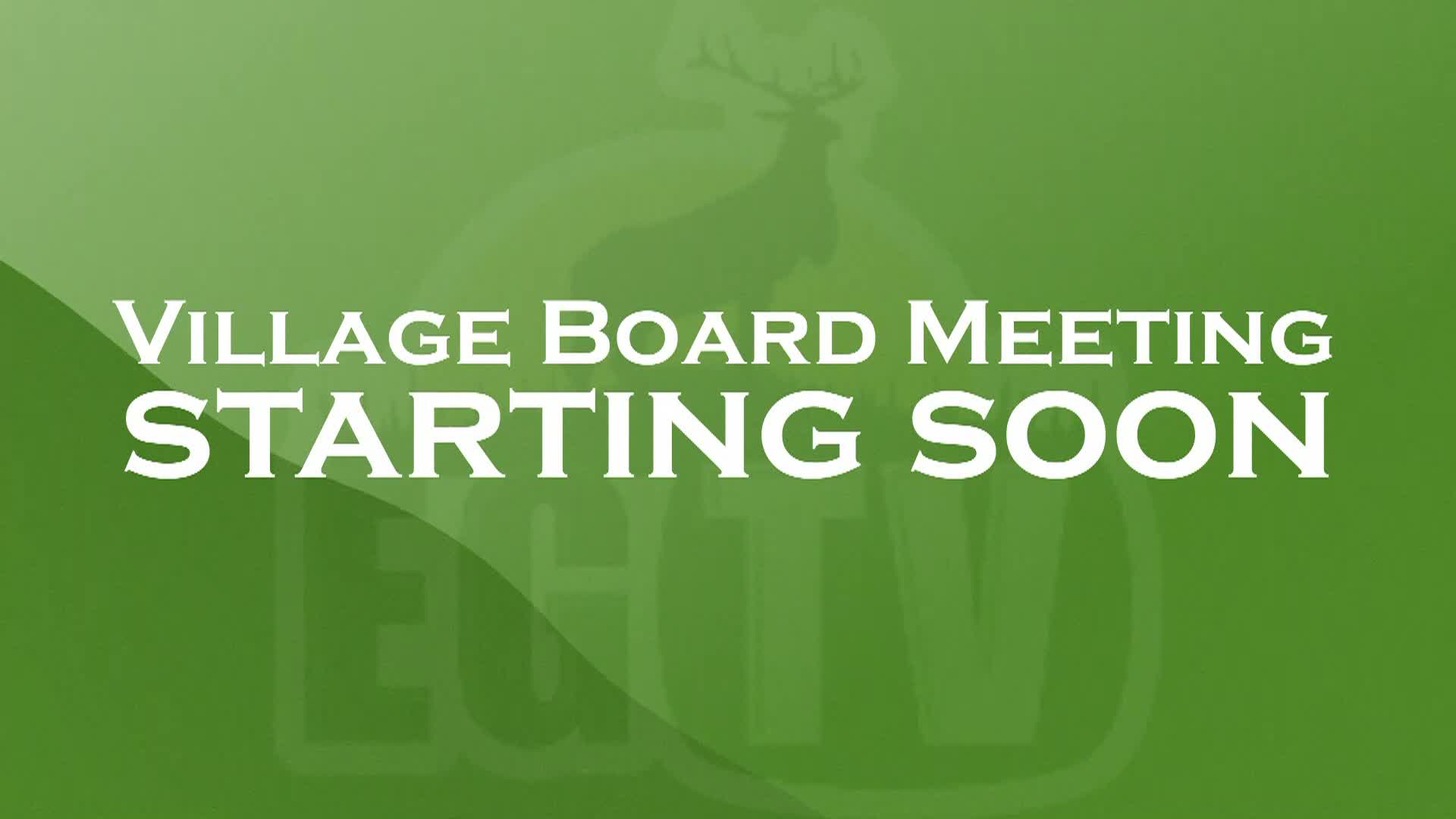 Thumbnail image for Village Board Meeting